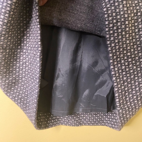 Riani Couture 100% Wool Designer Pencil Skirt Grey Patterned Size 4 - Picture 6 of 10